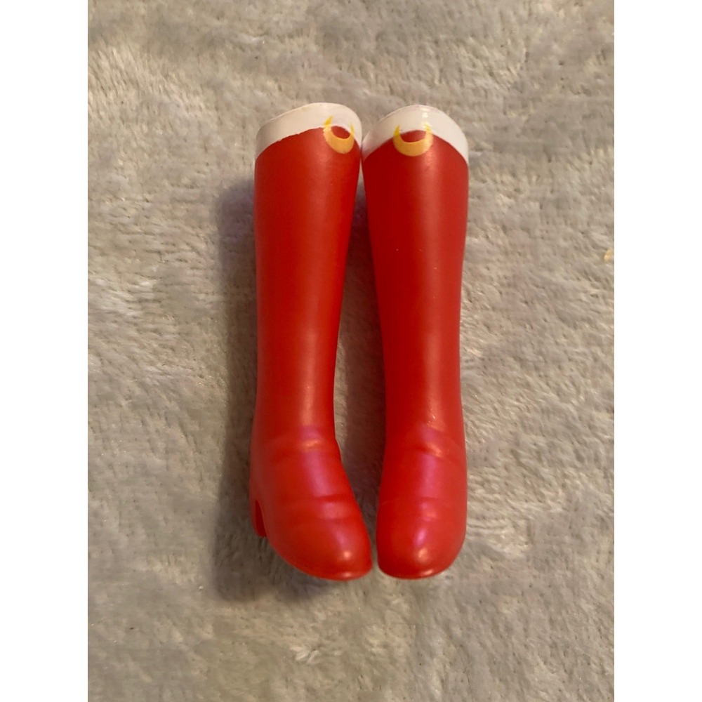 Irwin Toys 2000 Sailor Moon Adventure Replacement  RED DOLL BOOTS 11.5" Vintage